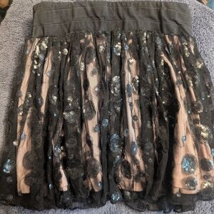Disney Black & Pink Sequin Skirt